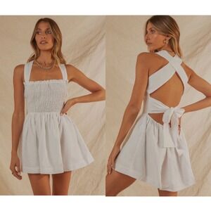 Peppermayo | Dresses | Peppermayo Keira Linen Mini Dress Banchetto |  Poshmark